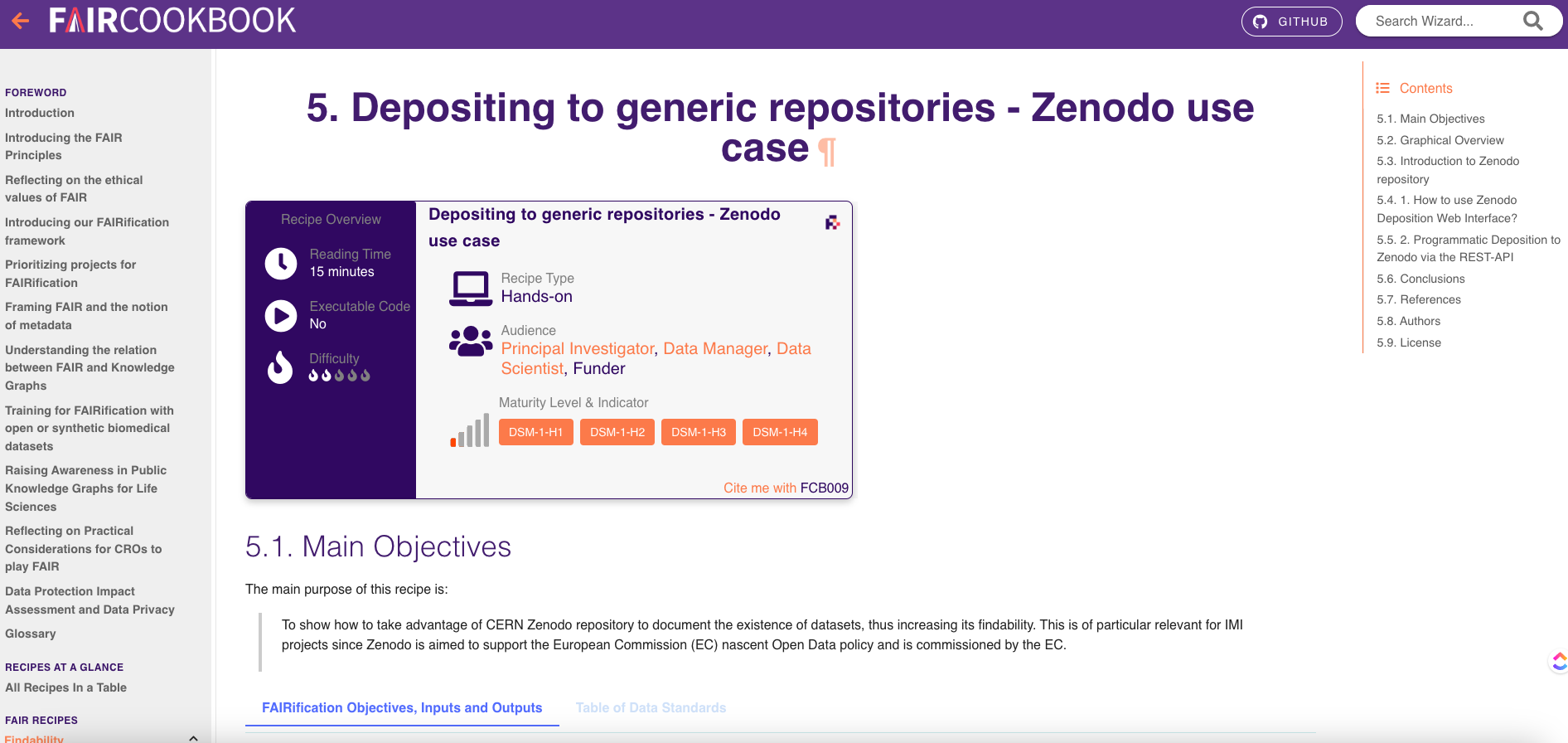 Figure 4. Zenodo use case where you will get step by step guideline on how to deposit your data to Zenodo